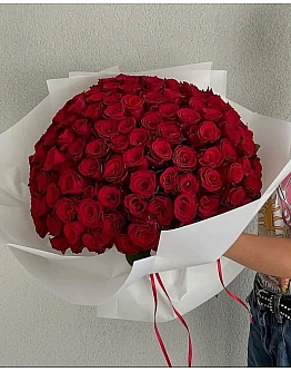 Velvet Flame Roses Bouquet