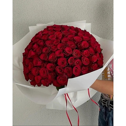 Velvet Flame Roses Bouquet