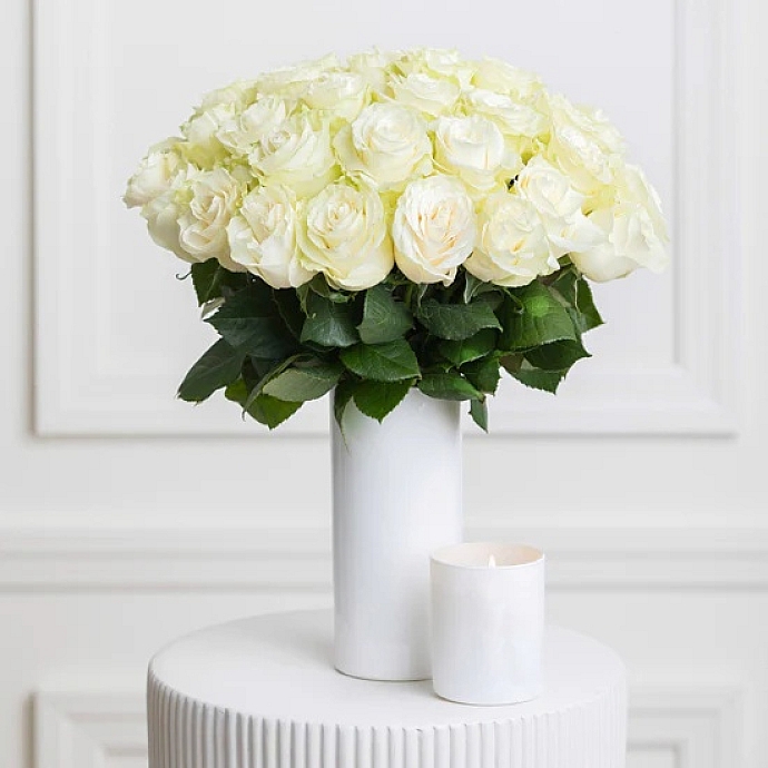 Snow Crystal 25 Roses