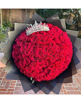 Princess Crown 100 Roses